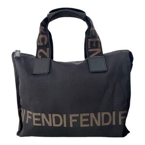 FENDI Zucca Logo Canvas Tote Bag PM